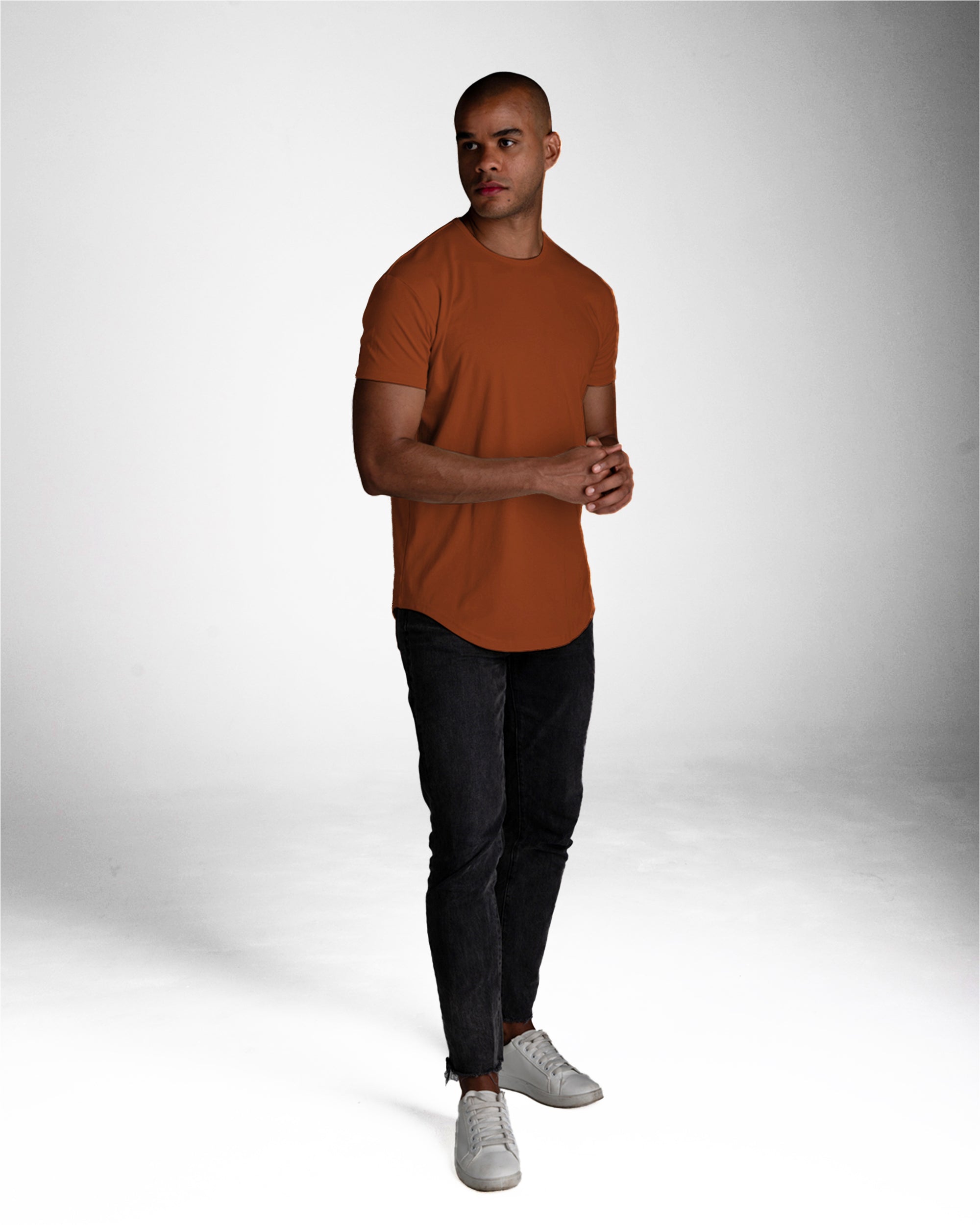 Origin Curved Crew T-Shirt: Canyon