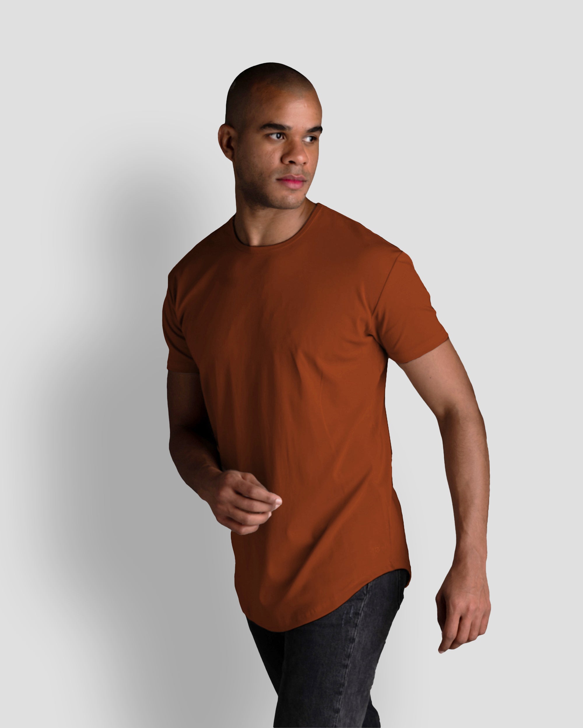 Origin Curved Crew T-Shirt: Canyon