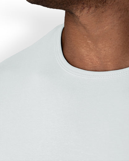 Origin Curved Crew T-Shirt: Ice