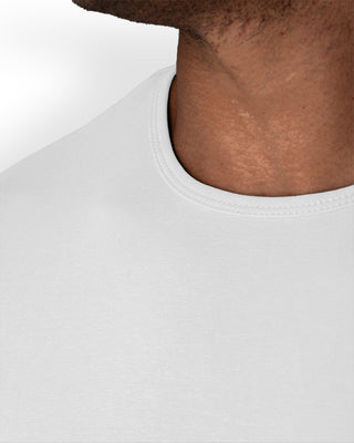 Origin Curved Crew T-Shirt: White