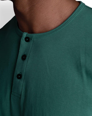 Origin Curved Henley T-Shirt: Cosmo