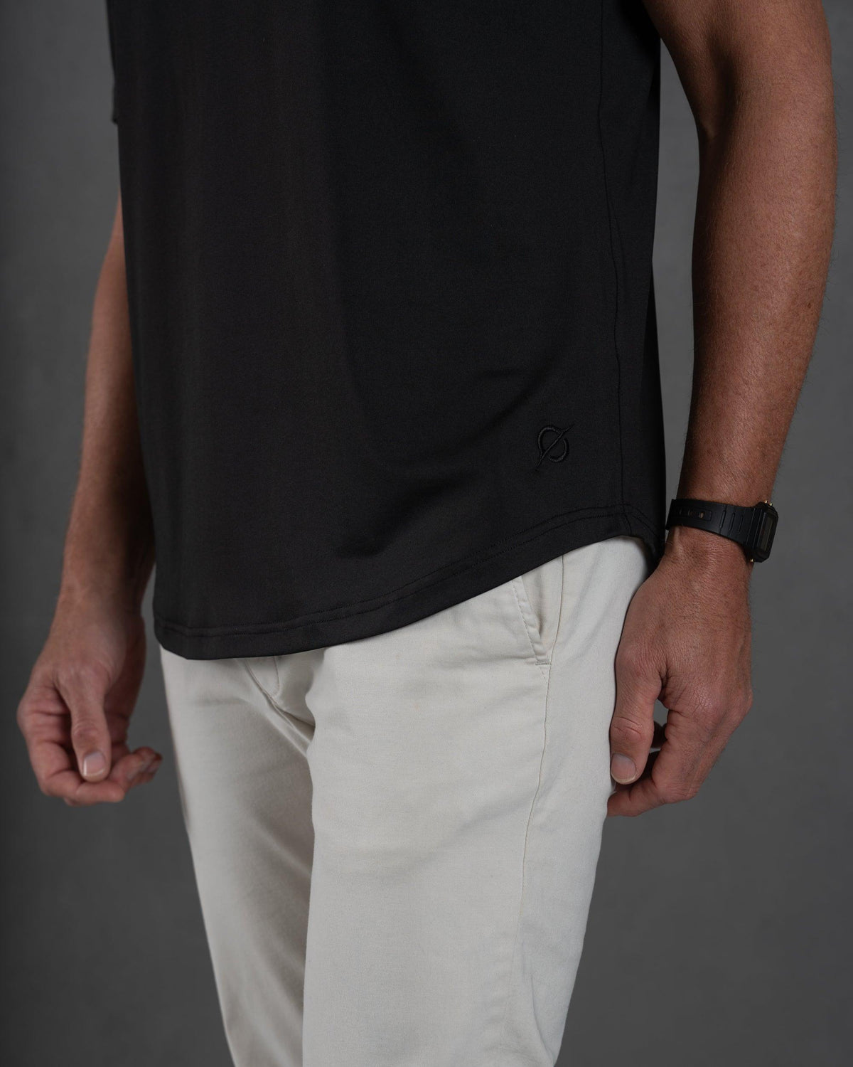 Legacy Polo fit and silhouette detail, shown in Black