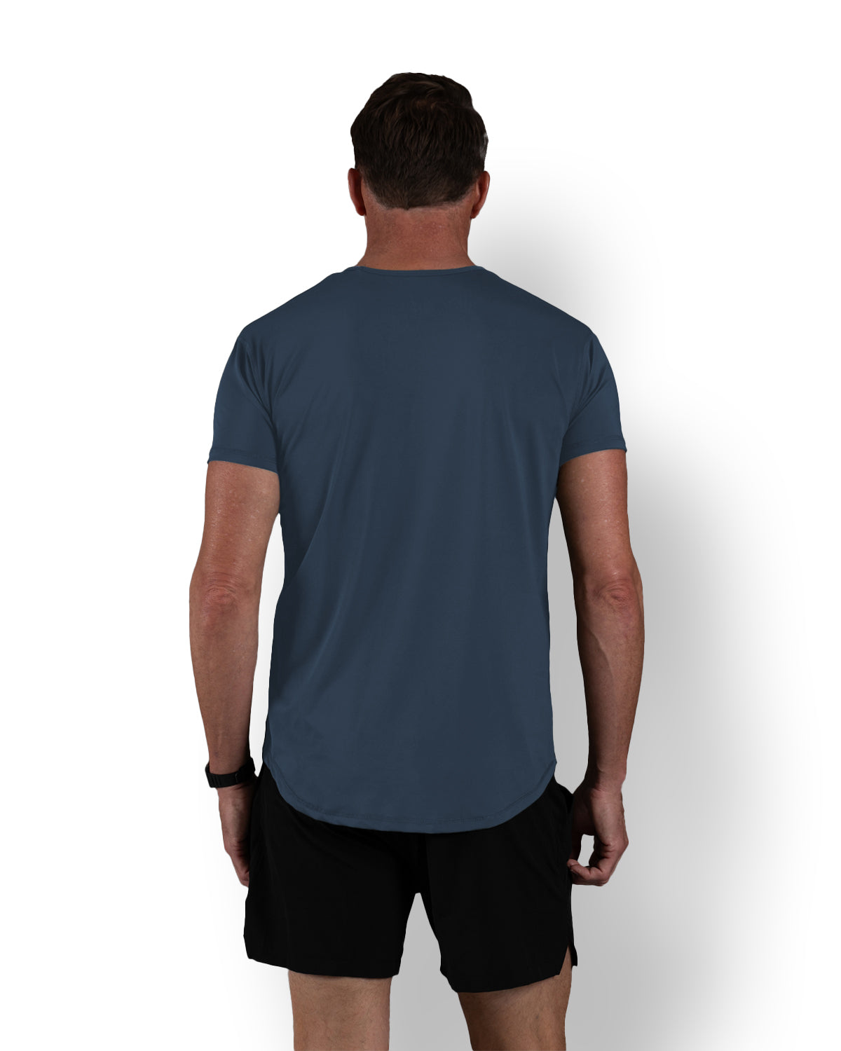 Zero-G Curved T-Shirt: Charcoal Navy