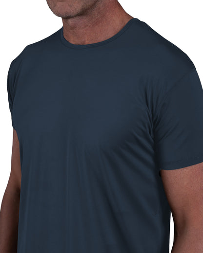 Zero-G Curved T-Shirt: Charcoal Navy