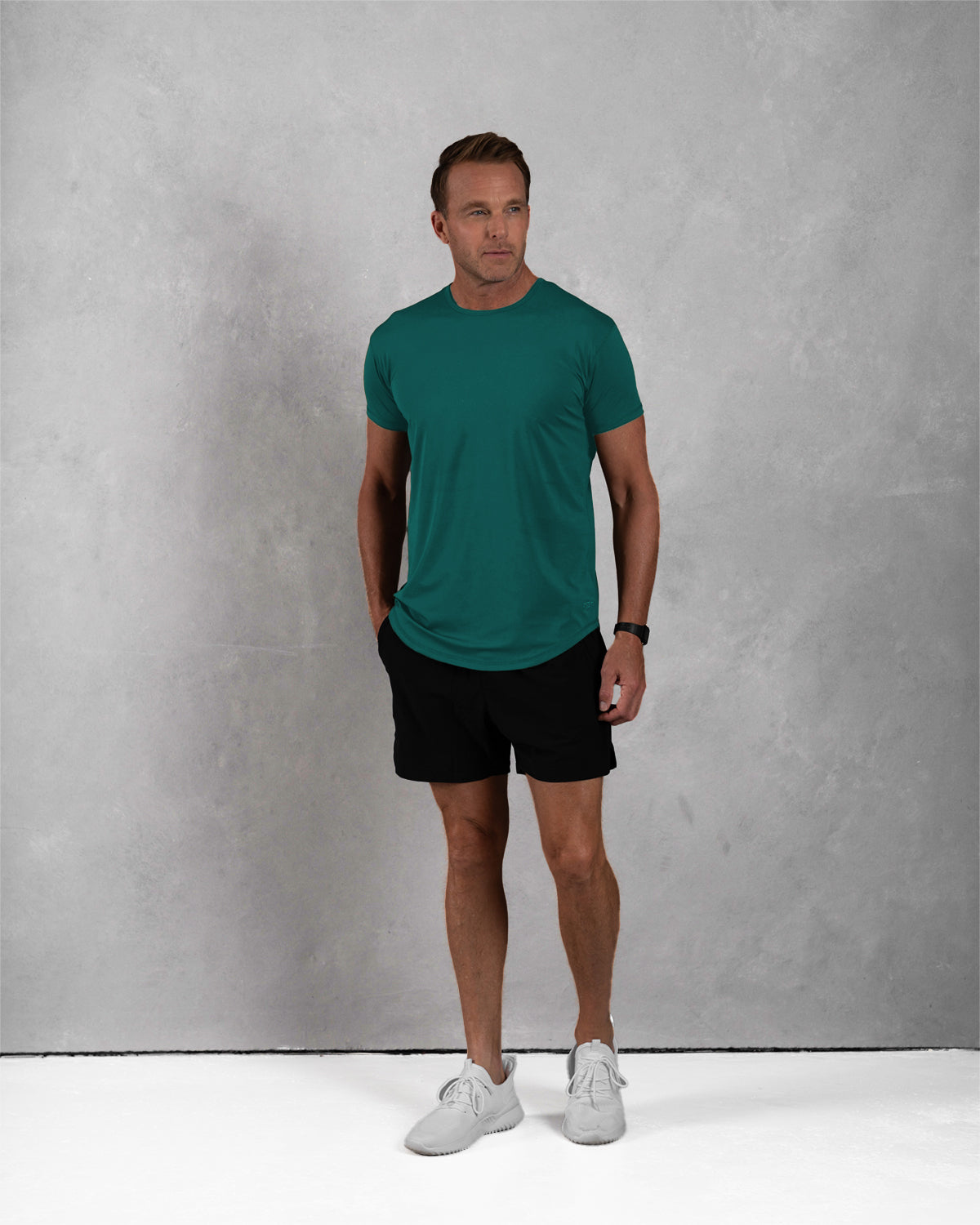 Zero-G Curved T-Shirt: Aqua