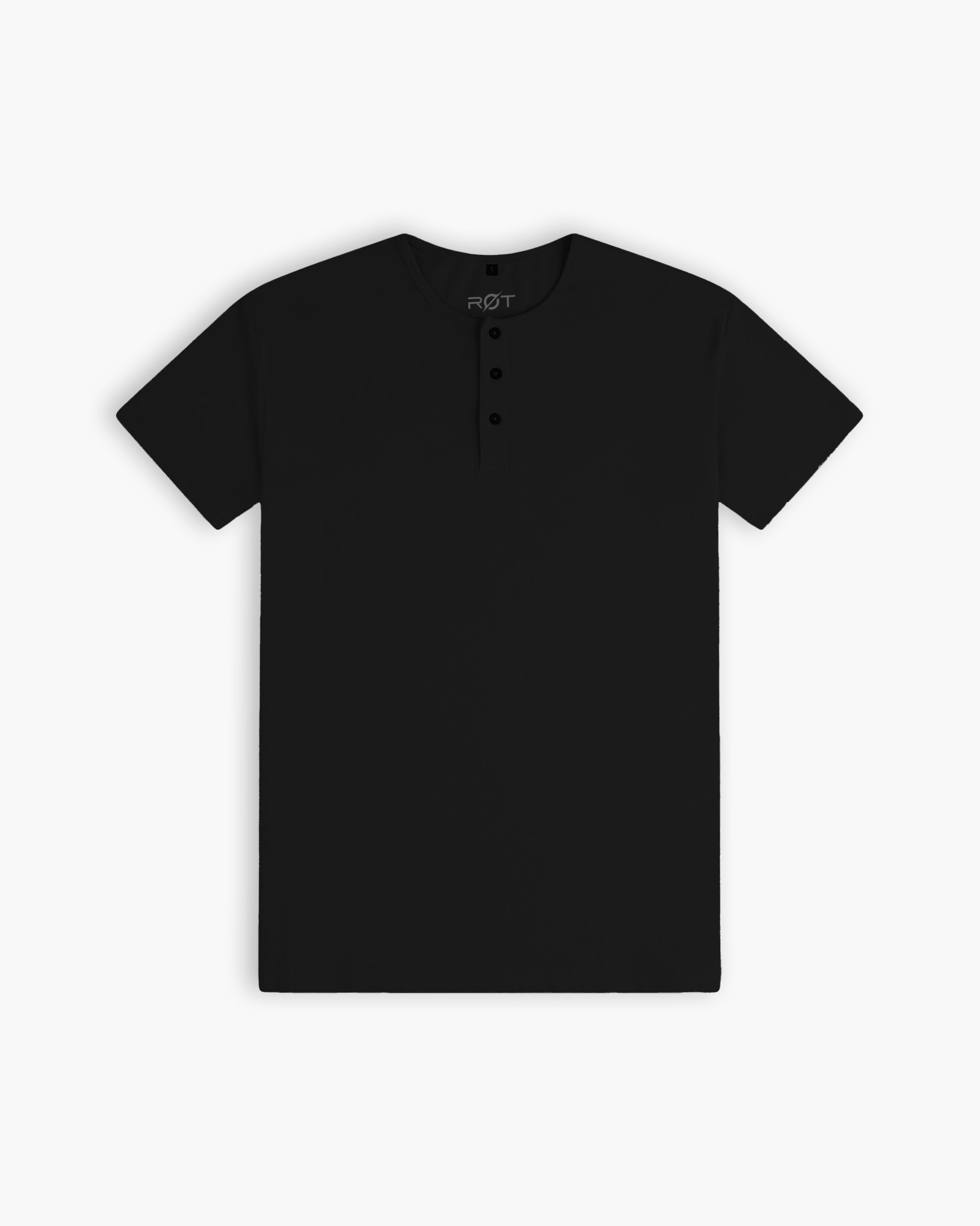 Origin Classic Henley T-Shirt: Black