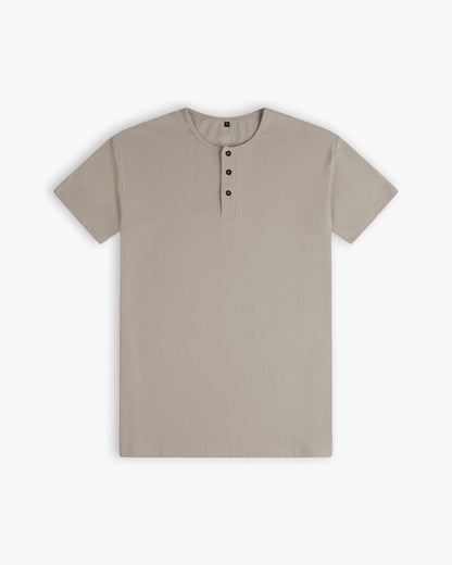 Origin Classic Henley T-Shirt: Dust