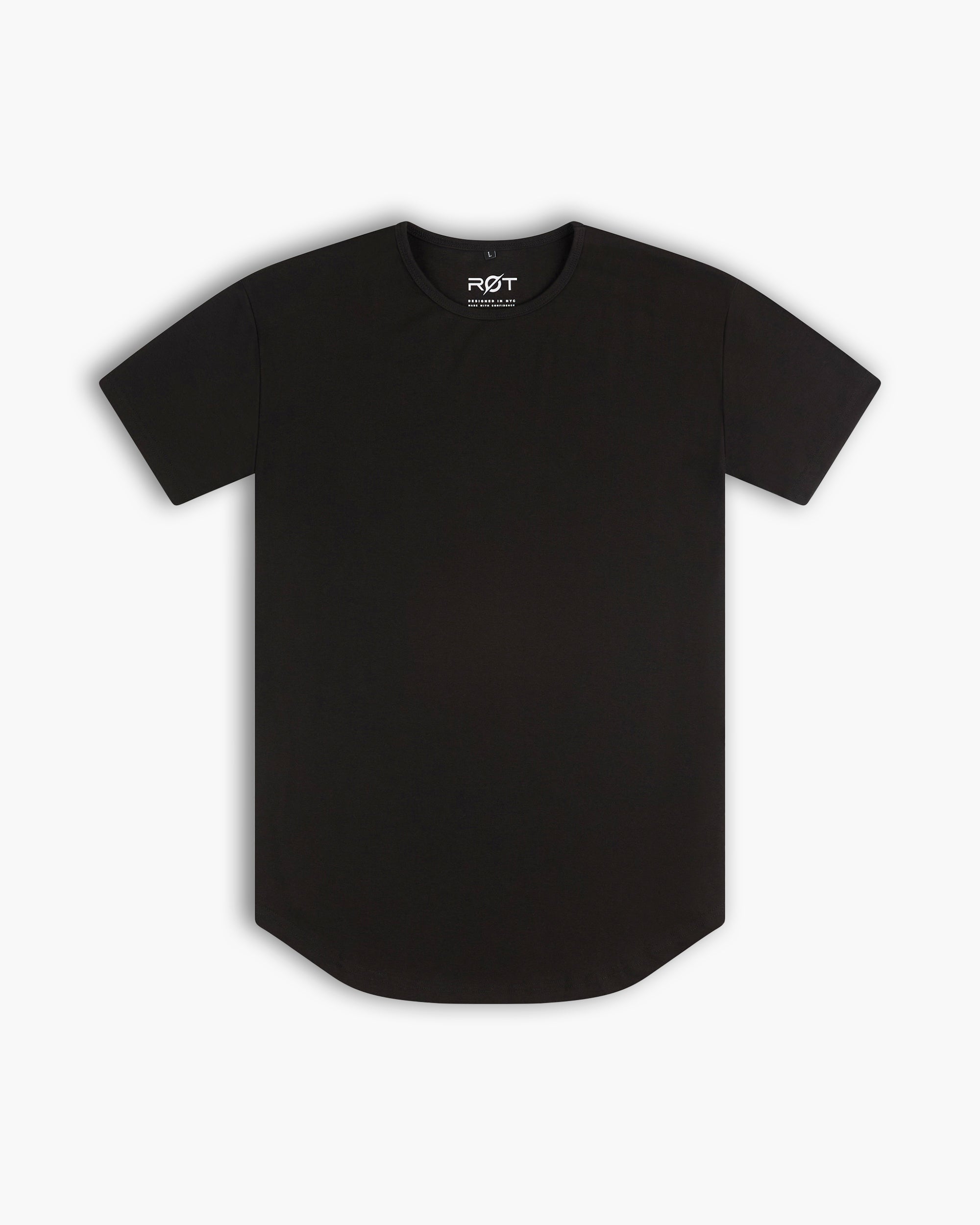 Origin Curved Henley T-Shirt: Black – Rule Of Threads