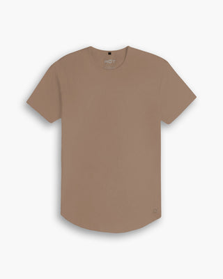 Origin Curved Crew T-Shirt: Driftwood