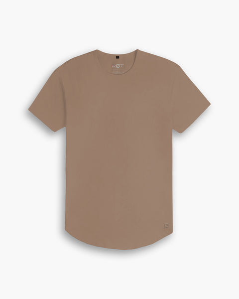 Origin Curved Crew T-Shirt: Driftwood – Rule Of Threads