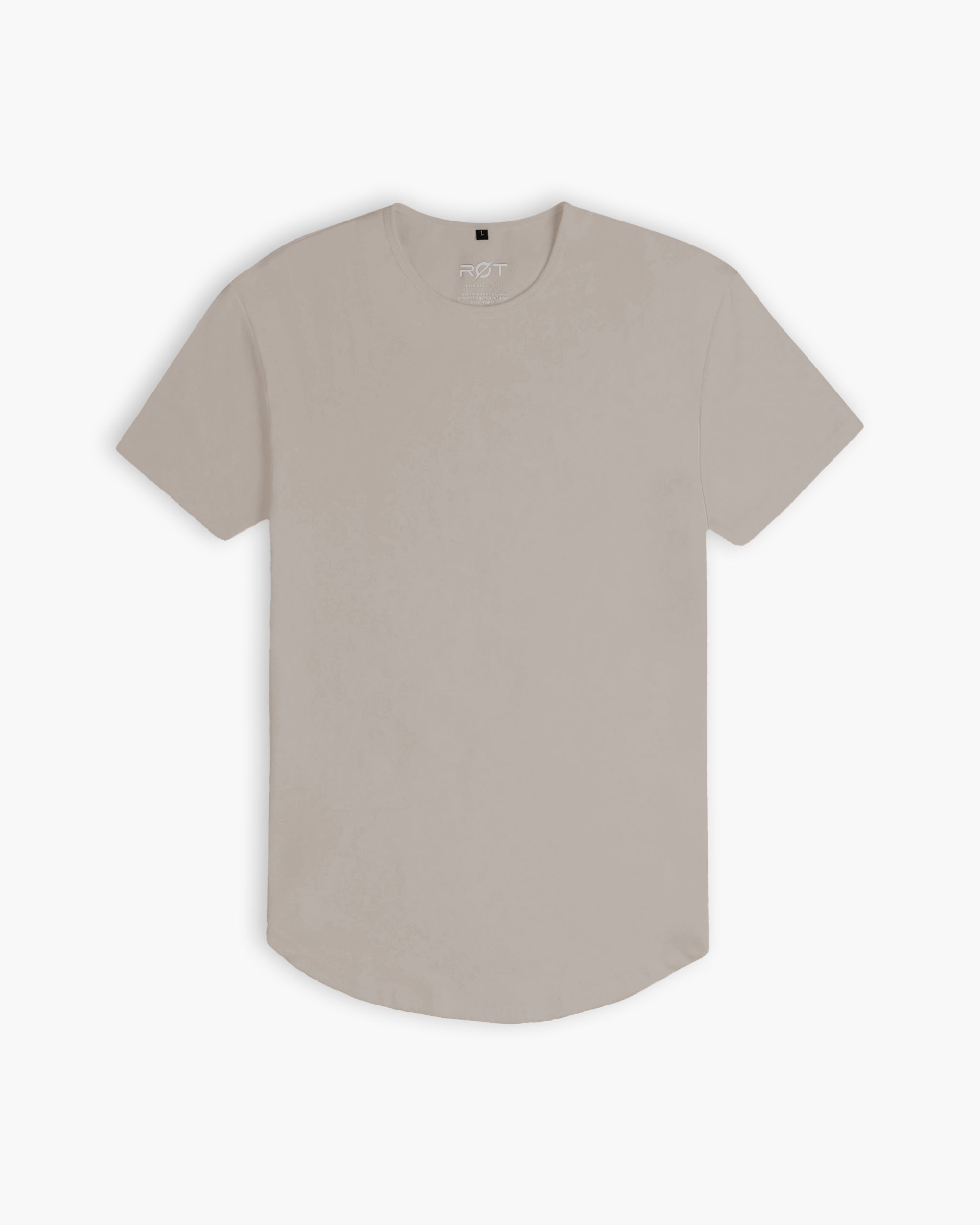 Origin Curved Crew T-Shirt: Dust