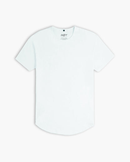 Origin Curved Crew T-Shirt: Ice