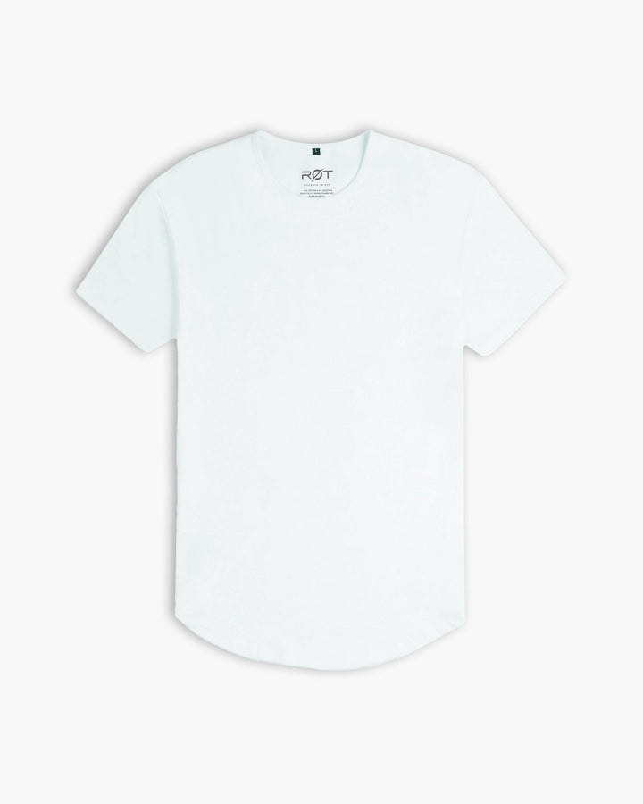 Origin Curved Crew T-Shirt: Ice