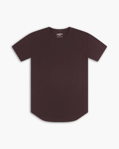 Origin Curved Crew T-Shirt: Mochavino
