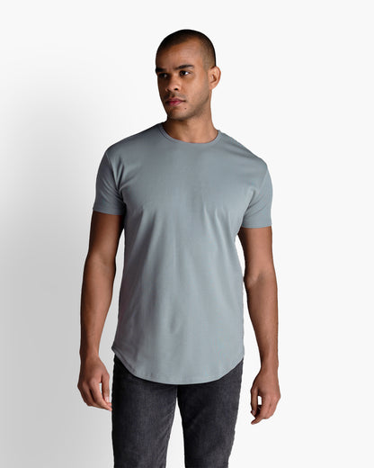 Origin Curved Crew T-Shirt: Space Gray