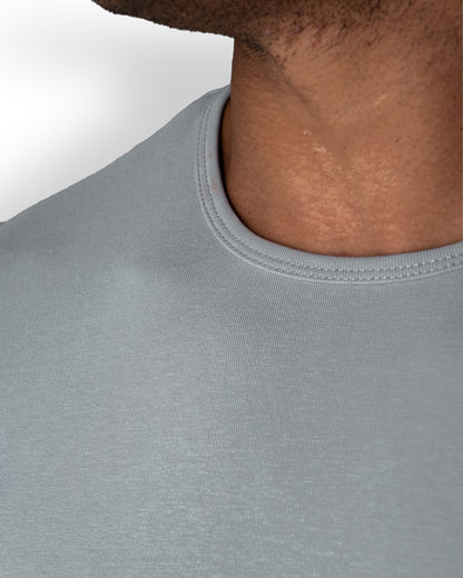 Origin Curved Crew T-Shirt: Space Gray