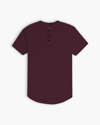 Origin Curved Crew T-Shirt: Plum