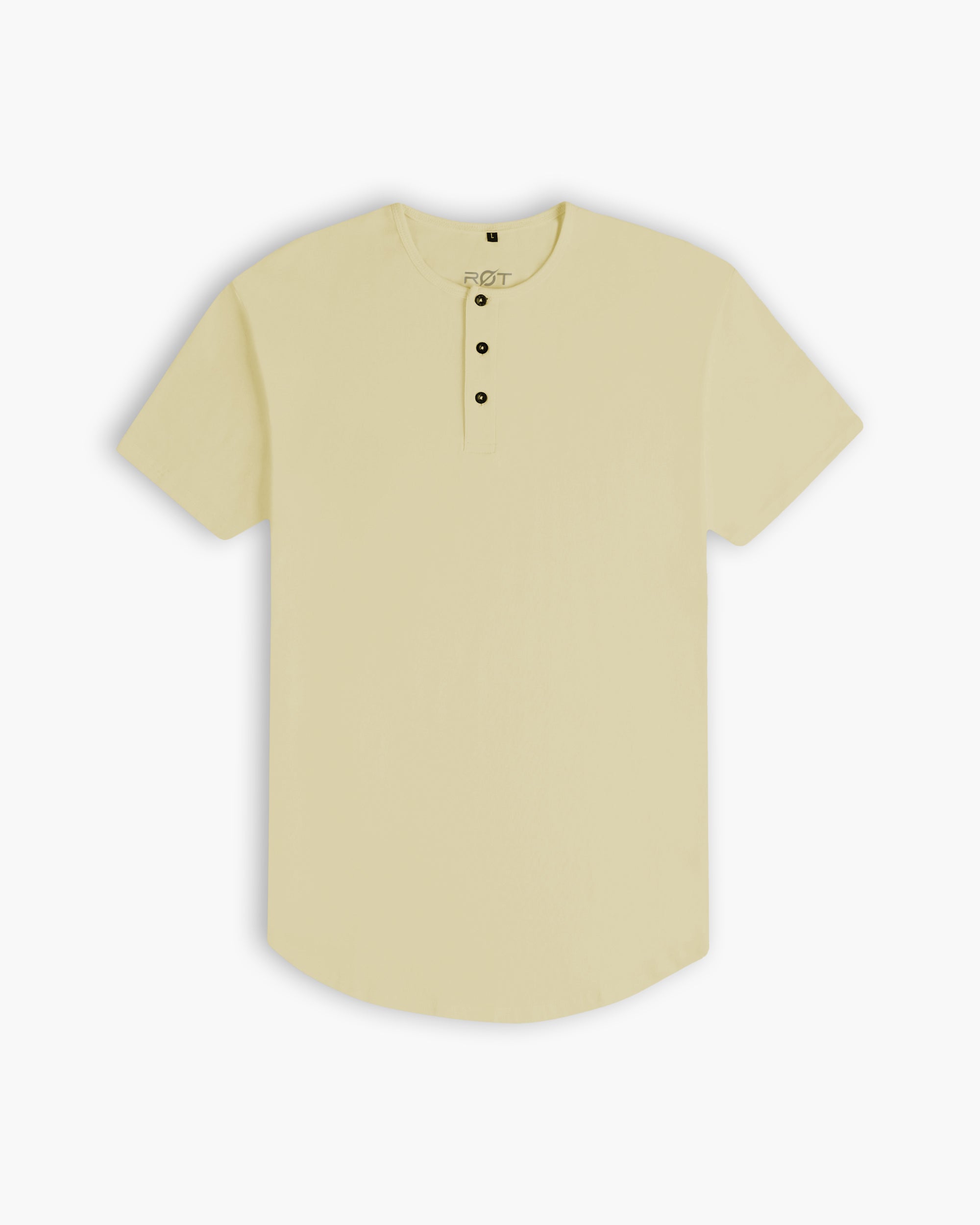 Origin Curved Henley T-Shirt: Sol