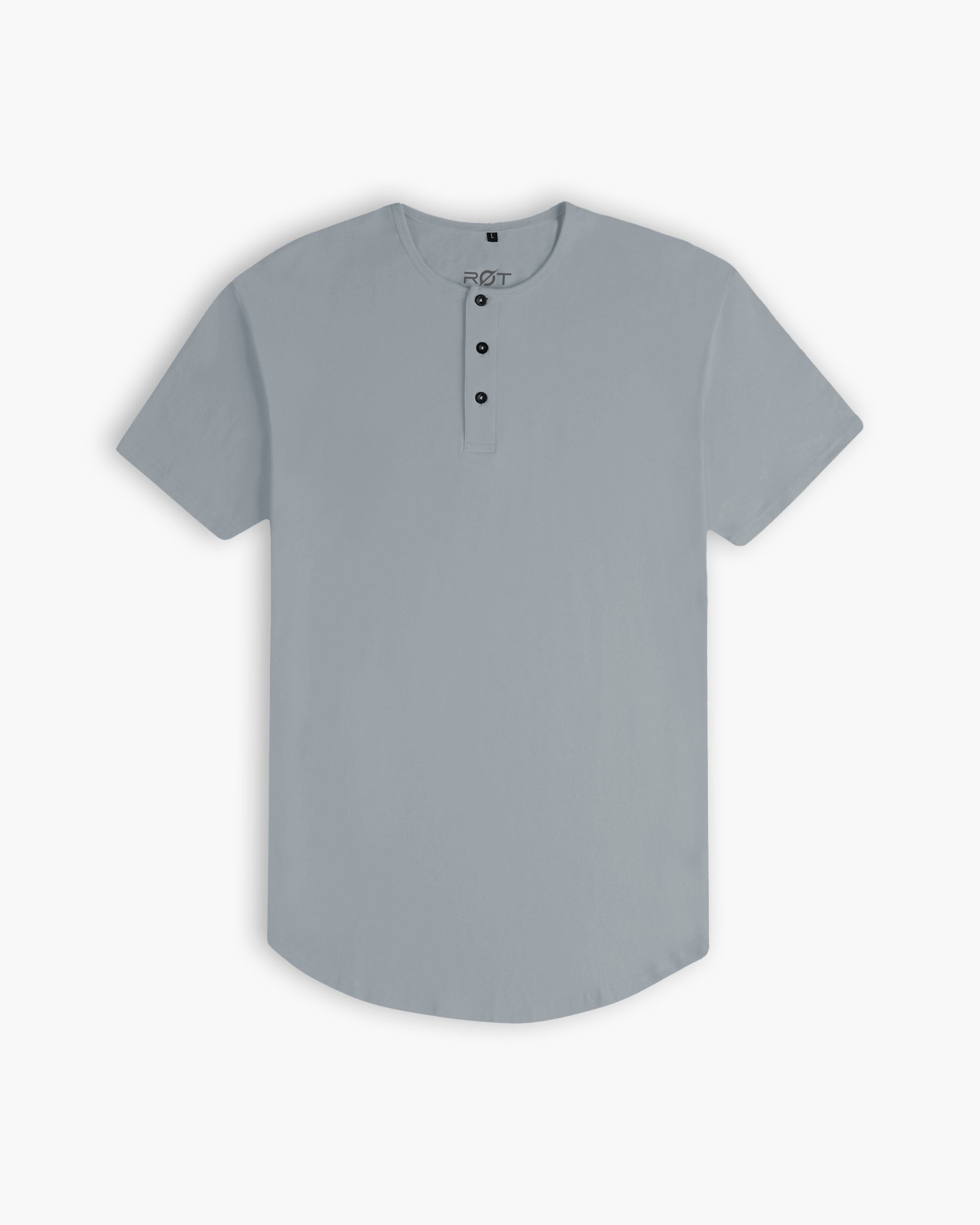 Origin Curved Henley T-Shirt: Space Gray