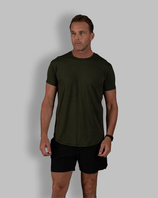 Zero-G Curved T-Shirt: Olive Drab
