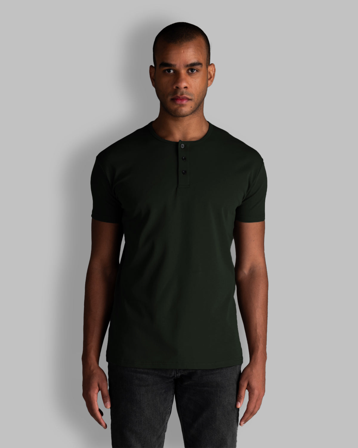 Origin Classic Henley T-Shirt: Forest