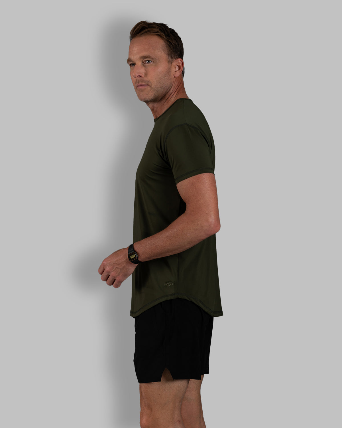 Zero-G Curved T-Shirt: Olive Drab