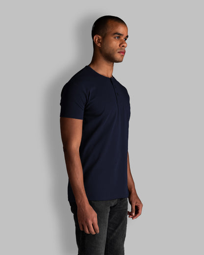Origin Classic Henley T-Shirt: NY Blue