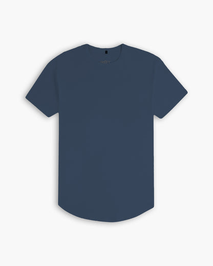 Zero-G Curved T-Shirt: Charcoal Navy