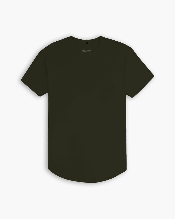 Zero-G Curved T-Shirt: Olive Drab