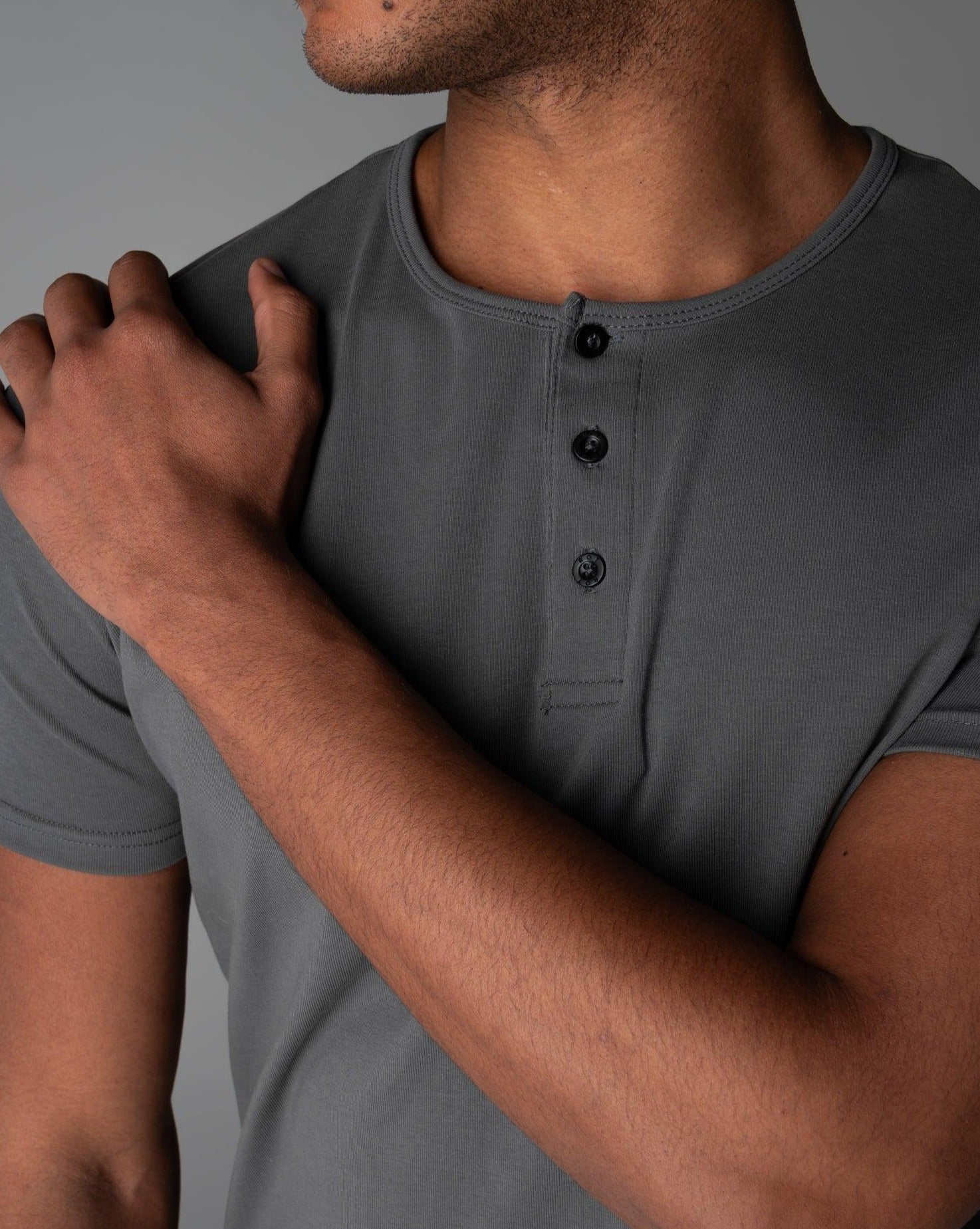 Origin Curved Henley T-Shirt: Asteroid - Rule Of Threads