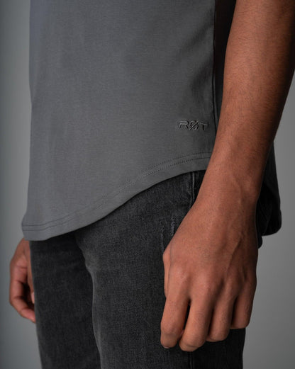 Origin Curved Henley T-Shirt: Asteroid - Rule Of Threads