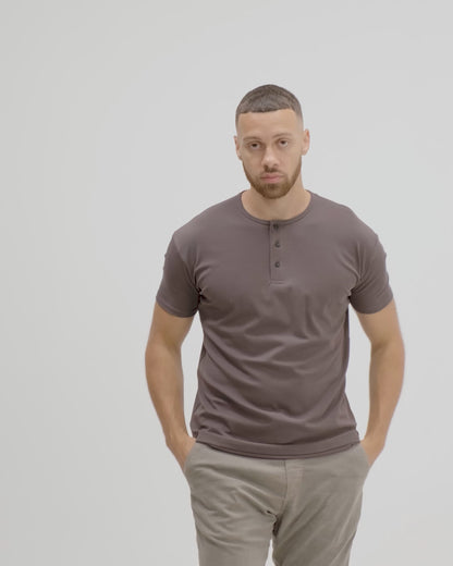 Origin Classic Henley T-Shirt: Space Gray