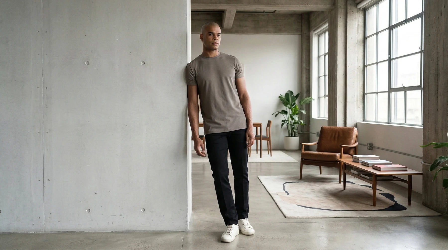 Odyssey crew styled in a bright loft interior